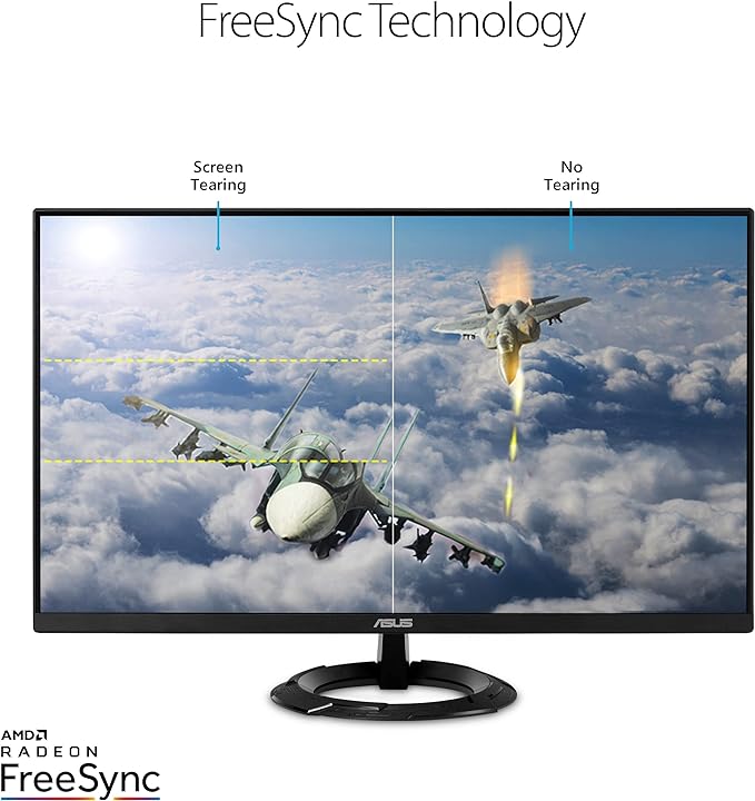 ASUS VZ279HEG1R 27” Gaming Monitor, 1080P, 75Hz, IPS, 1ms, Free Sync, Extreme Low Motion Blur, Eye Care, HDMI VGA, Ultra-Slim, Frameless ASUS VZ279HEG1R 27” Gaming Monitor, 1080P, 75Hz, IPS, 1ms, Free Sync, Extreme Low Motion Blur, Eye Care, HDMI VGA, Ultra-Slim, Frameless